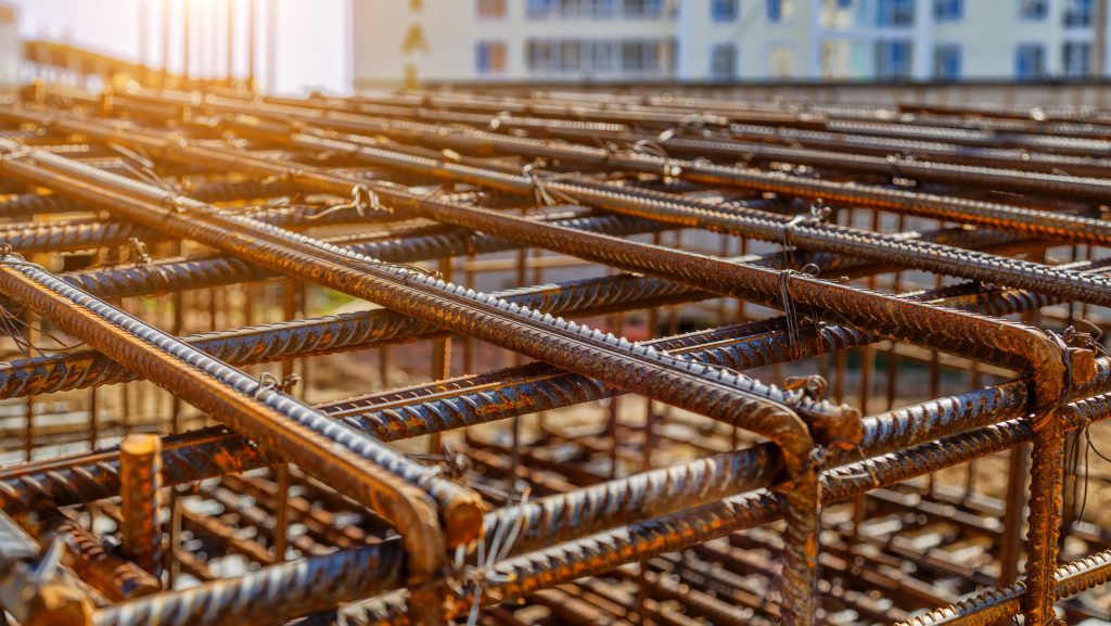 Industrial,Background.,Rebar,Texture.,Rusty,Rebar,For,Concrete,Pouring.,Steel