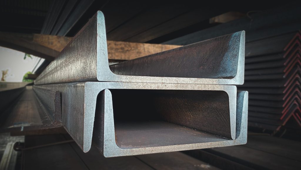 The,Steel,Channels,Are,Tied,Up,In,The,Warehouse,Before