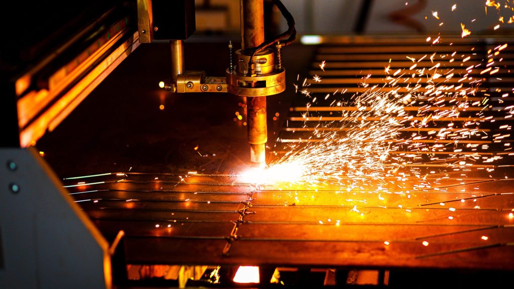 Industrial,Cnc,Plasma,Cutting,Metal,Plate.